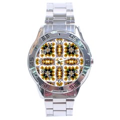 Cute Pretty Elegant Pattern Stainless Steel Watch by GardenOfOphir