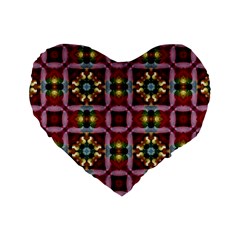 Cute Pretty Elegant Pattern 16  Premium Heart Shape Cushion 