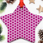 Cute Pretty Elegant Pattern Star Ornament Front