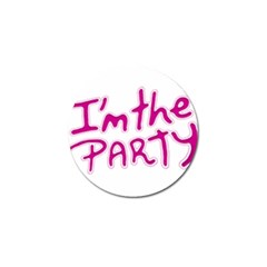 I Am The Party Typographic Design Quote Golf Ball Marker 10 Pack by dflcprints