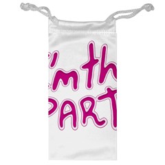 I Am The Party Typographic Design Quote Jewelry Bag by dflcprints