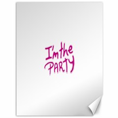 I Am The Party Typographic Design Quote Canvas 36  X 48  (unframed) by dflcprints