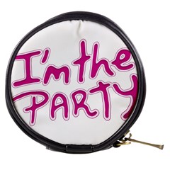 I Am The Party Typographic Design Quote Mini Makeup Case by dflcprints