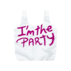 I Am The Party Typographic Design Quote Reusable Bag (s) by dflcprints