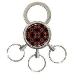 Cute Pretty Elegant Pattern 3-ring Key Chain by GardenOfOphir