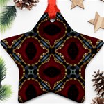 Cute Pretty Elegant Pattern Star Ornament (Two Sides) Back