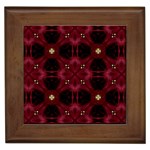 Cute Pretty Elegant Pattern Framed Ceramic Tile Front