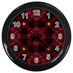 Cute Pretty Elegant Pattern Wall Clock (black)