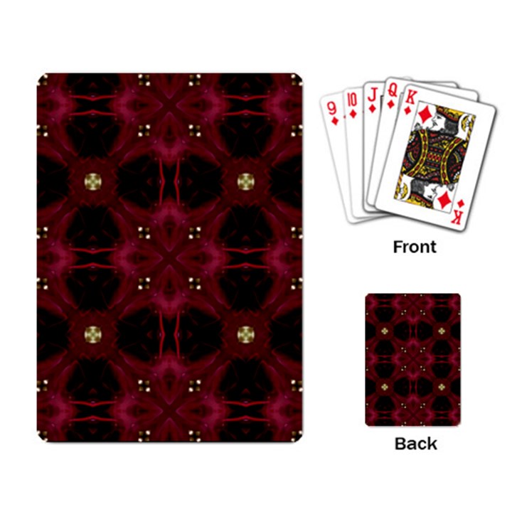 Cute Pretty Elegant Pattern Playing Cards Single Design