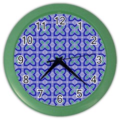 Cute Pretty Elegant Pattern Wall Clock (color) by GardenOfOphir