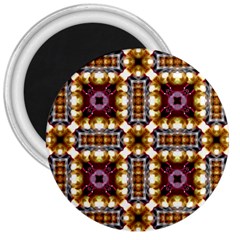 Cute Pretty Elegant Pattern 3  Button Magnet