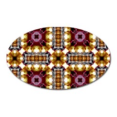 Cute Pretty Elegant Pattern Magnet (oval)