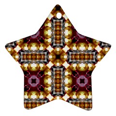 Cute Pretty Elegant Pattern Star Ornament (two Sides) by GardenOfOphir