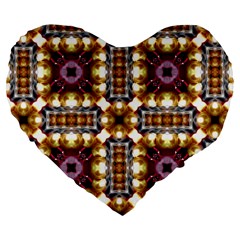 Cute Pretty Elegant Pattern 19  Premium Flano Heart Shape Cushion by GardenOfOphir