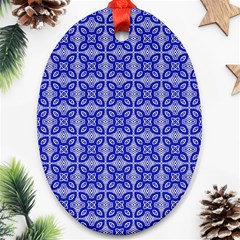 Cute Pretty Elegant Pattern Oval Ornament