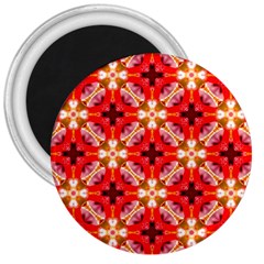 Cute Pretty Elegant Pattern 3  Button Magnet