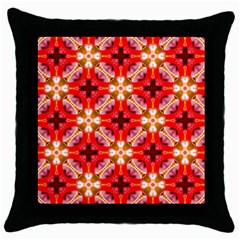 Cute Pretty Elegant Pattern Black Throw Pillow Case by GardenOfOphir