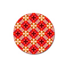 Cute Pretty Elegant Pattern Magnet 3  (round)