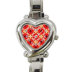 Cute Pretty Elegant Pattern Heart Italian Charm Watch 