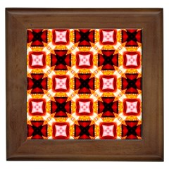 Cute Pretty Elegant Pattern Framed Ceramic Tile by GardenOfOphir