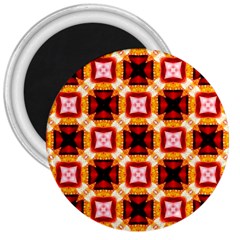 Cute Pretty Elegant Pattern 3  Button Magnet