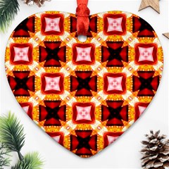 Cute Pretty Elegant Pattern Heart Ornament