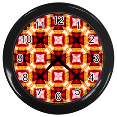 Cute Pretty Elegant Pattern Wall Clock (black)