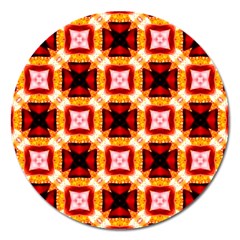 Cute Pretty Elegant Pattern Magnet 5  (round) by GardenOfOphir