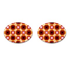 Cute Pretty Elegant Pattern Cufflinks (oval)