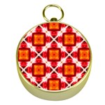 Cute Pretty Elegant Pattern Gold Compass Front