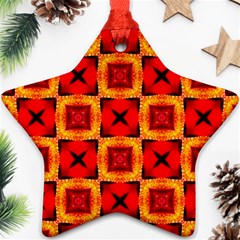 Cute Pretty Elegant Pattern Star Ornament