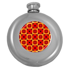 Cute Pretty Elegant Pattern Hip Flask (round) by GardenOfOphir