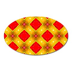 Cute Pretty Elegant Pattern Magnet (oval)