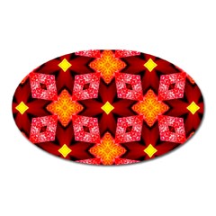 Cute Pretty Elegant Pattern Magnet (oval) by GardenOfOphir