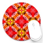 Cute Pretty Elegant Pattern 8  Mouse Pad (Round) Front