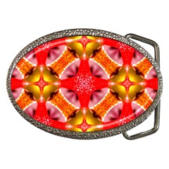 Cute Pretty Elegant Pattern Belt Buckle (oval) by GardenOfOphir