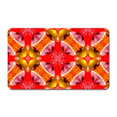 Cute Pretty Elegant Pattern Magnet (rectangular) by GardenOfOphir