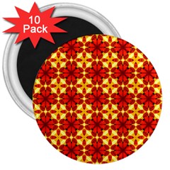 Cute Pretty Elegant Pattern 3  Button Magnet (10 Pack)