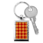 Cute Pretty Elegant Pattern Key Chain (Rectangle) Front