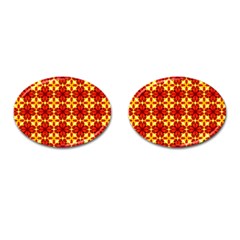 Cute Pretty Elegant Pattern Cufflinks (oval)