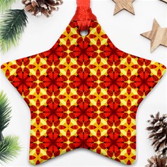 Cute Pretty Elegant Pattern Star Ornament (two Sides) by GardenOfOphir