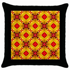 Cute Pretty Elegant Pattern Black Throw Pillow Case