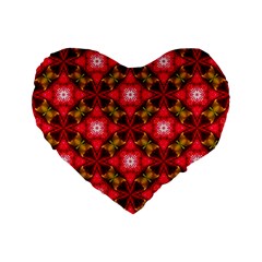 Cute Pretty Elegant Pattern 16  Premium Flano Heart Shape Cushion 