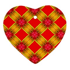 Cute Pretty Elegant Pattern Heart Ornament