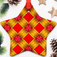 Cute Pretty Elegant Pattern Star Ornament