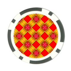 Cute Pretty Elegant Pattern Poker Chip by GardenOfOphir