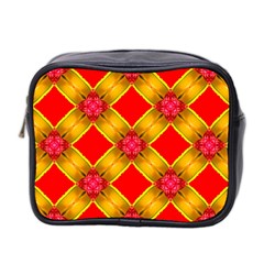 Cute Pretty Elegant Pattern Mini Travel Toiletry Bag (two Sides)