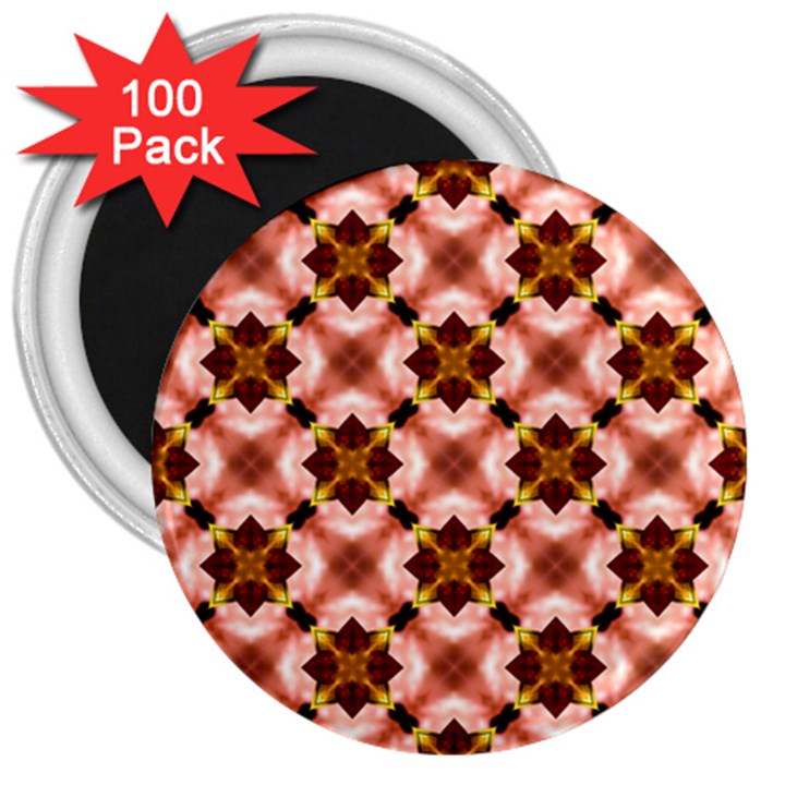 Cute Pretty Elegant Pattern 3  Button Magnet (100 pack)