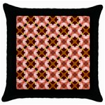 Cute Pretty Elegant Pattern Black Throw Pillow Case Front