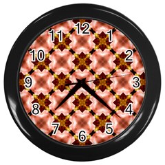 Cute Pretty Elegant Pattern Wall Clock (black)